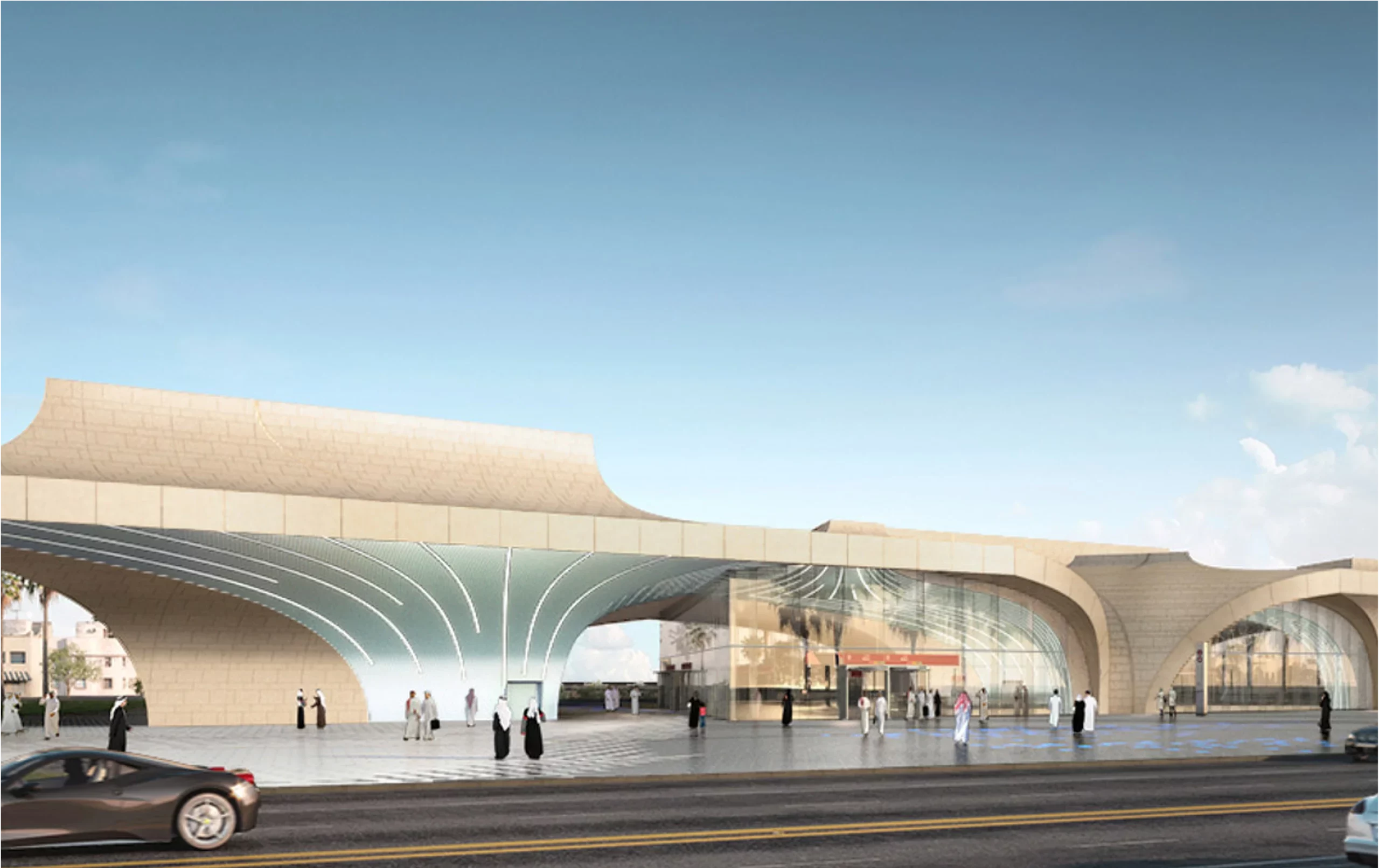 Metro Hub Station Qatar
